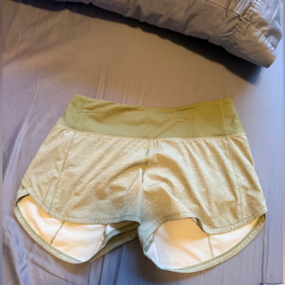 Lululemon Green Speed Up Shorts